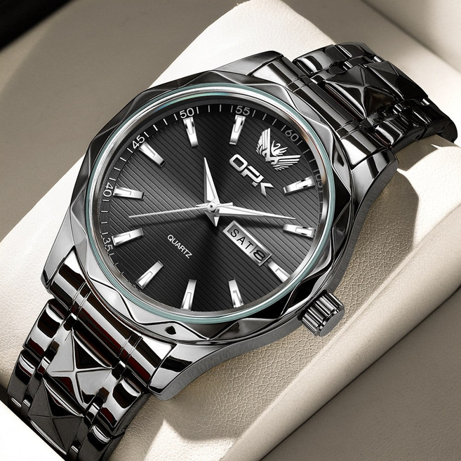 OPK 남자손목시계 정품 쿼츠 럭셔리 명품 워터프루프 야광 메탈시계