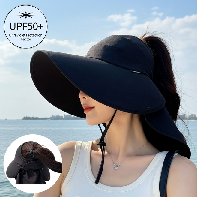 해보닉 자외선 차단 와이드햇 챙넓은 햇빛가리개 모자