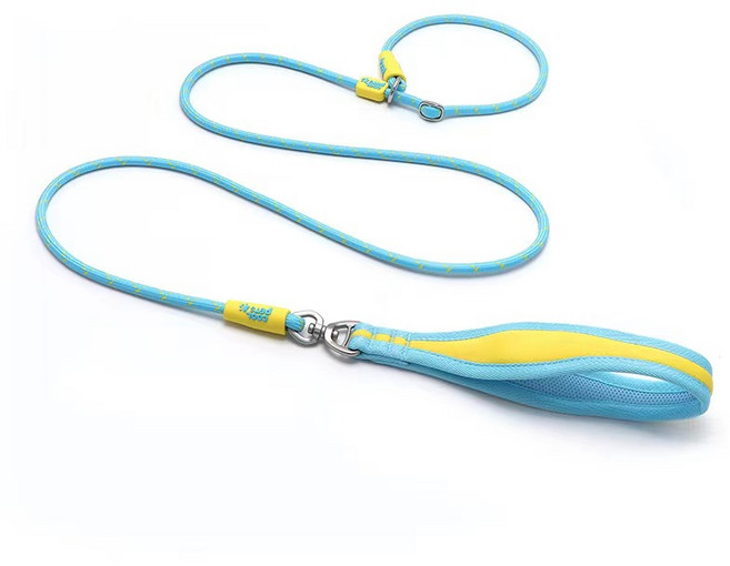 쿨펫츠 애견 리드줄 1.50M 산책줄 일체형 P로프 소형견, 아이슬란드블루, 1개