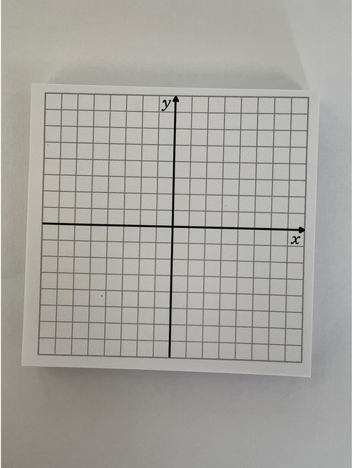 (100매 X 2개) 모눈 점착 메모지 중1-1 수학 좌표 그래프 정비례 반비례 방정식 이차함수 지수 로그 중학교 고등 수학, 화이트, 2개, 100매