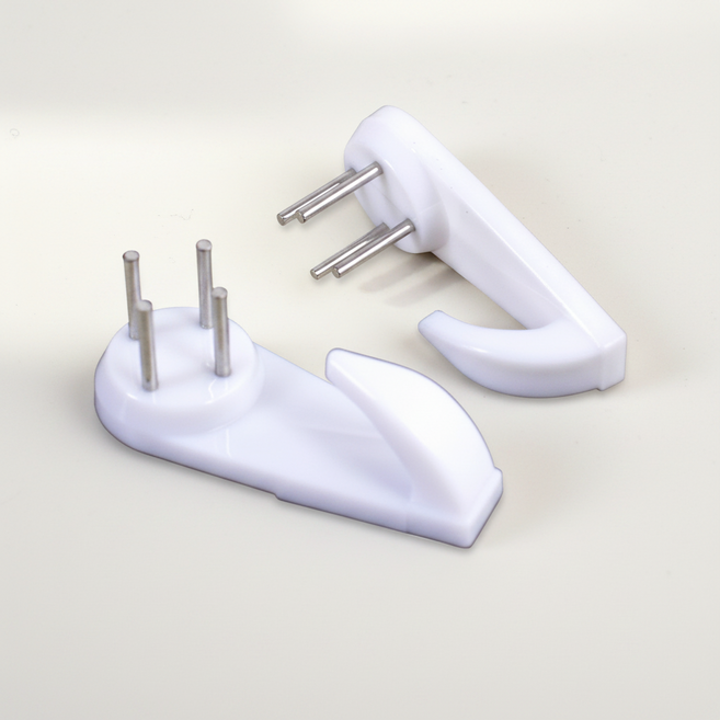 벽지 손상 없는 무타공 액자걸이 핀 꼭꼬핀 벽걸이 시계 그림 고정 후크, 대형, 대형, 1개