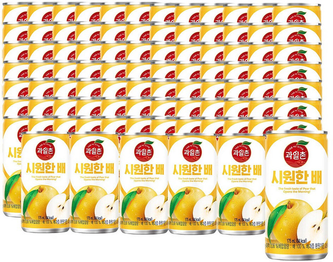 과일촌 배 드링크 175ml 90캔, 90개