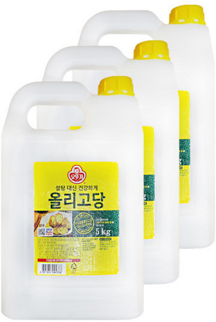 오뚜기 올리고당 쌀엿 설탕 물엿 요리당, 5kg, 3개