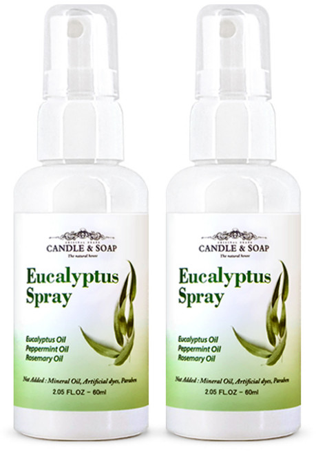 캔들앤솝 아로마 유칼립투스 스프레이 60ml, 2개
