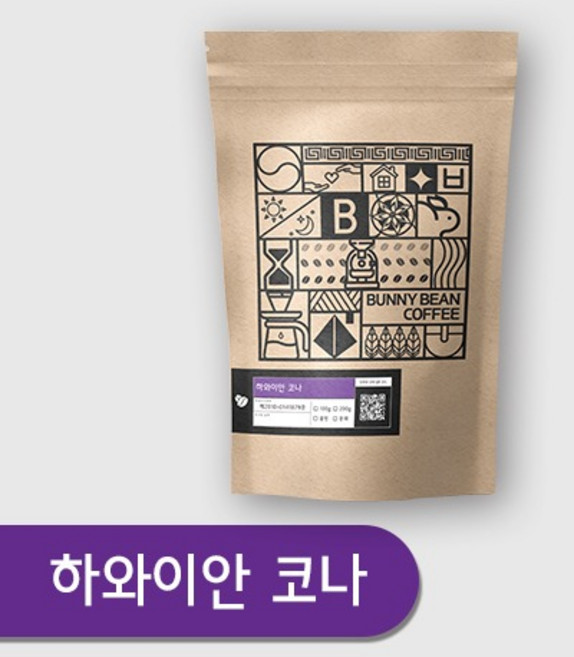 하와이안 코나 100g, 프렌치프레스용 분쇄, 프렌치프레스, 1