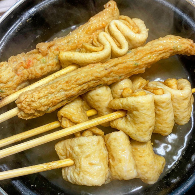 은영이떡볶이 밀떡 4가지 맵기조절 쌀떡 짜장 떡볶이 로제 떡볶이 어묵탕 모듬튀김, 242g, 1개, 5_일반어묵탕(꼬불이6)