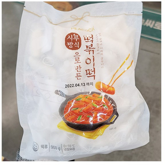 피코크 떡볶이떡, 아이스보냉백포장, 1개, 900g