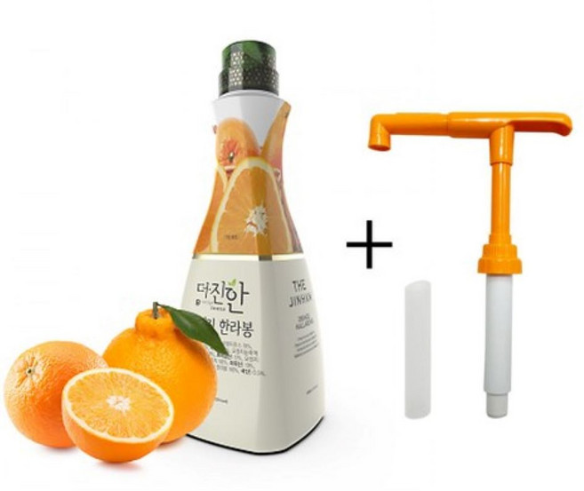 더진한 오렌지 한라봉 농축액 1.5kg ＋펌프 세트