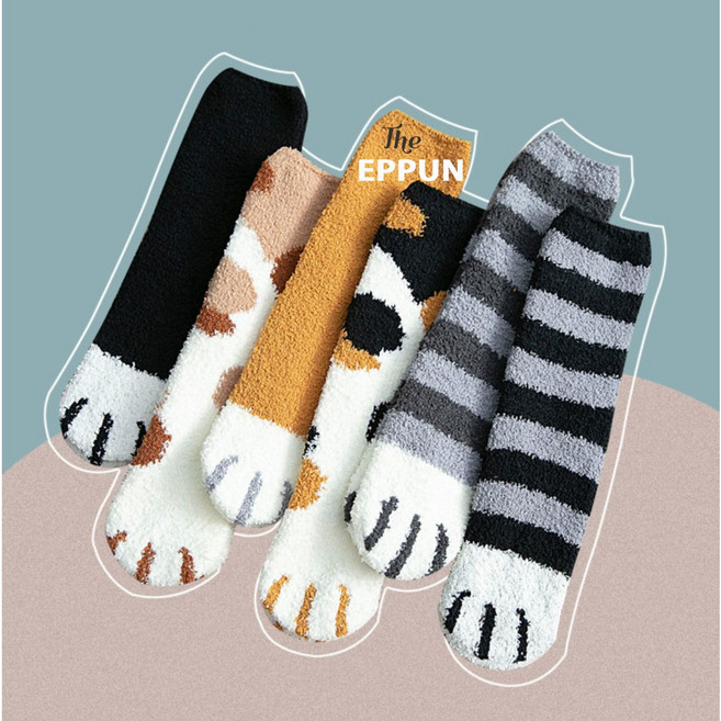 고양이 수면양말 남여공용수면양말 겨울수면양말 임산부수면양말
