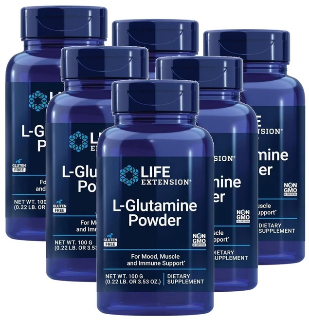 라이프익스텐션 L-글루타민 파우더 100g, 6개 - 쿠팡