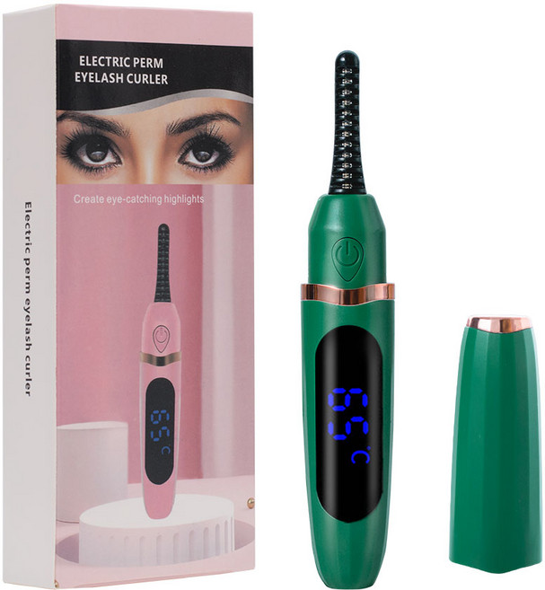 Juse 속눈썹고데기 스마트 충전식 휴대용 뷰러, 그린