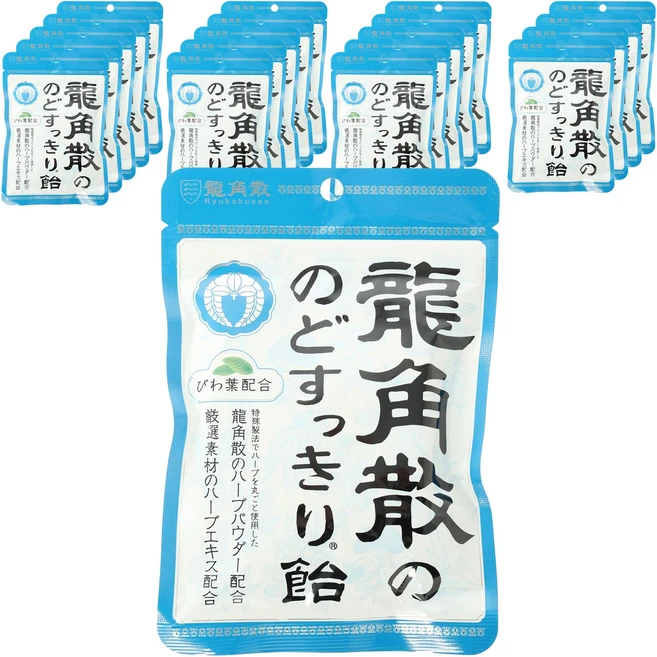 류카쿠산 용각산 목이 시원한 사탕, 20개, 100g - 쿠팡