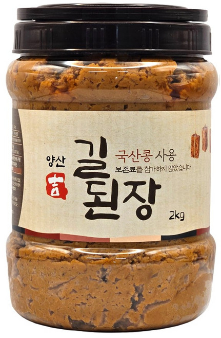 (주)길전통식품 양산 길된장, 2kg, 1개