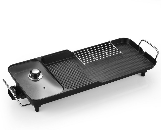 Gmalos 대형 3in1 전기 그릴팟 (불고기+전골+전굽기) 가정용 캠핑 다기능 그릴, AD-G1