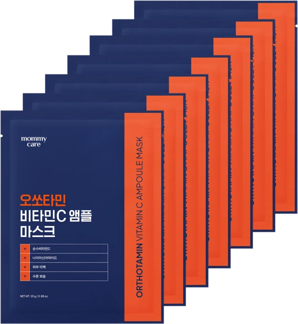 마미케어 오쏘타민 비타민씨 앰플 마스크, 1개입, 7개 - 쿠팡
