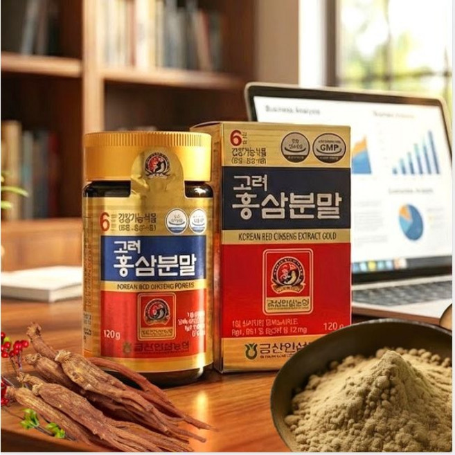 농협홍삼 100% 국내산 고려홍삼분말(120g) 6년근 홍삼 가루 분말 100 % 국산, 1개, 120g