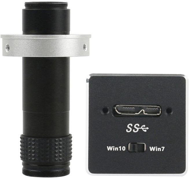 고속 마이크로 USB 3.0 산업용 CMOS 현미경 카메라 전자 디지털 접안 렌즈 미니 C 마운트 비디오 5MP, 10) with 130x lens