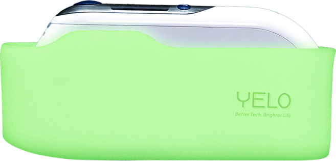 YELO 브라운 체온계 야광 실리콘 케이스, 그린, 1개