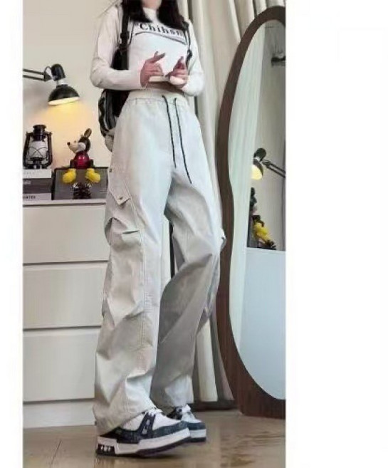 미국 기능성 소프트 쉘 바람막이 팬츠 남녀 봄가을 얇은 삼방 우산 카고 바지 아웃도어 등산 스키 바지