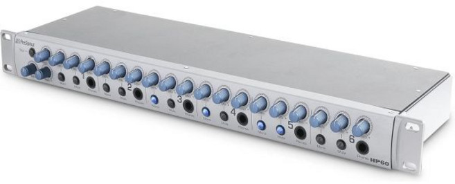 프리소너스 HP60 6채널 헤드폰 앰프 믹서 실버, HP60_Amplifier