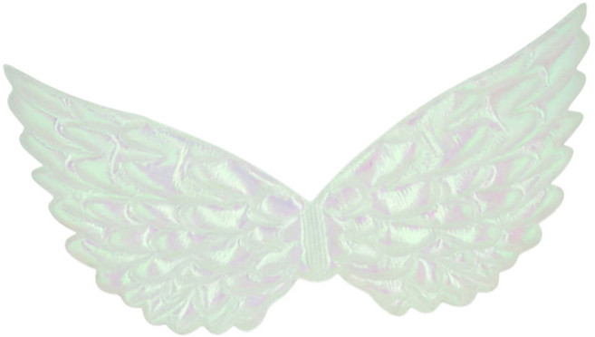 요정 천사 날개 파티 할로윈 코스튬 분장 소품, 1개, 펄 화이트