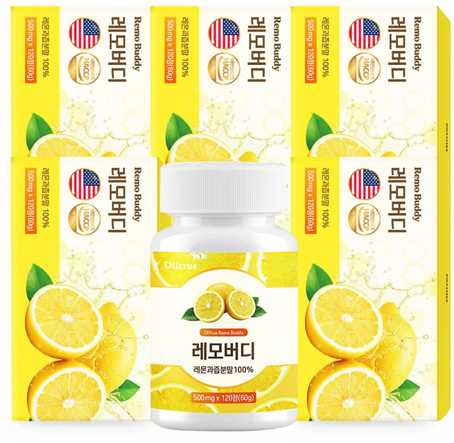 [공식] 고체레몬즙 레모버디, 6개, 120정