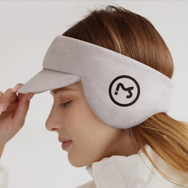 방한 귀마개 귀달이 골프 테니스 모자 벨벳 이어 머프, 블랙, 1개