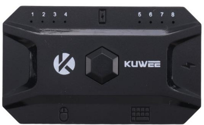 블루투스 허브 USB 5.0 변환기 유선 키보드 및 마우스-무선 어댑터 태블릿 노트북 모바일용 지지대 8, 1개