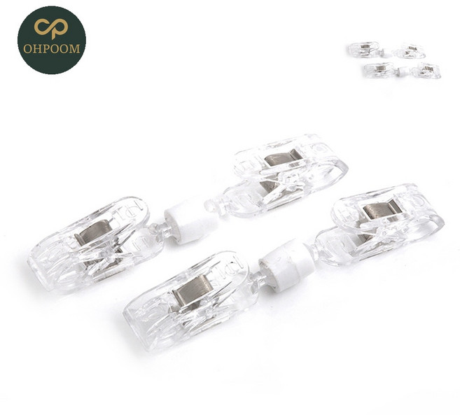 [픽커] 아크릴클립 클립집게 가격표꽂이 디스플레이 POP클립 양쪽집게 소 1볼 단길이 2개입