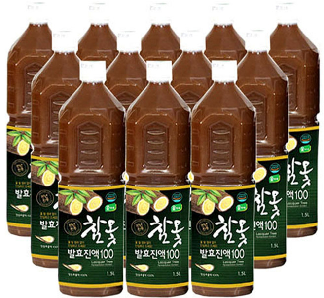 옻가네 참옻발효진액 100/ 1.5 L /12개 / 12병, 1.5L
