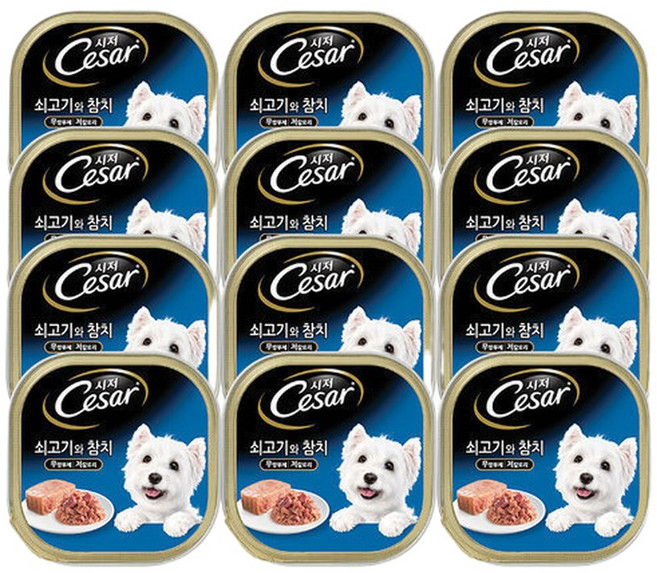 시저 쇠고기와 참치 100g x12개, 12개