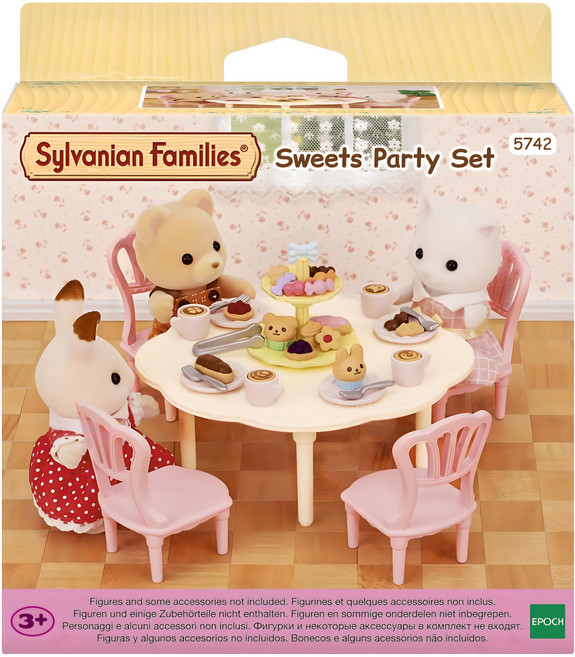 실바니안패밀리 카페라떼 스위트 파티 피규어 세트 5742, 1세트