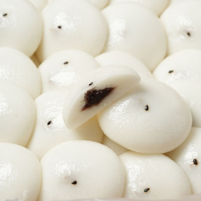 G 쫄깃담백 잔기지떡 (앙금/무앙금) 술떡 기정떡 답례품 개별포장 벌크포장, 팥앙금 잔기지 900g (30개입), 30g, 1