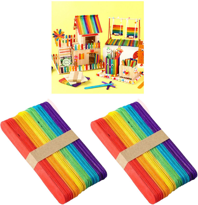 더쏠 하드 막대 만들기 부자재 혼합색상, 150mm, 100개