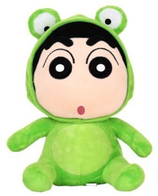 짱구는 못말려 귀여운 짱구 개구리 버전 1 ver. 정품 봉제 인형, 1개, 혼합색상, 25cm
