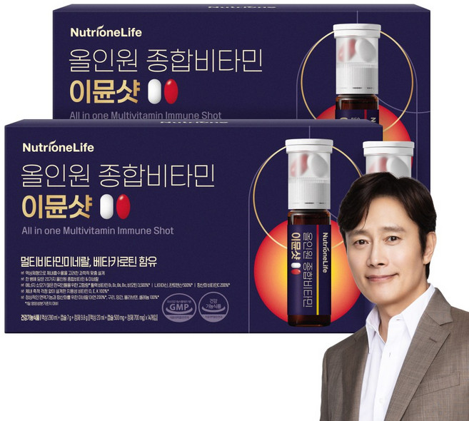 [무료배송/오늘출발] 뉴트리원 올인원 종합비타민 이뮨샷 액상+정제 고함량 비타민 12종 비타민 8종 미네랄 항산화 세트구성, 3박스, 14회분