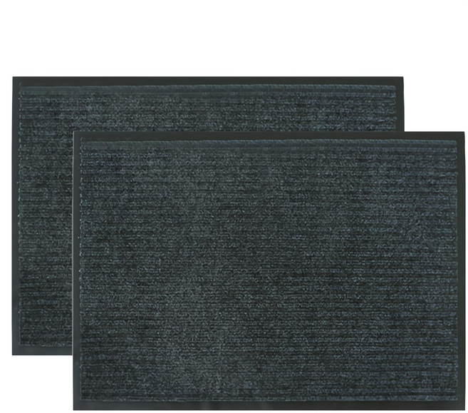 하늬통상 바닥 발판 현관 발매트, 그레이, 2개