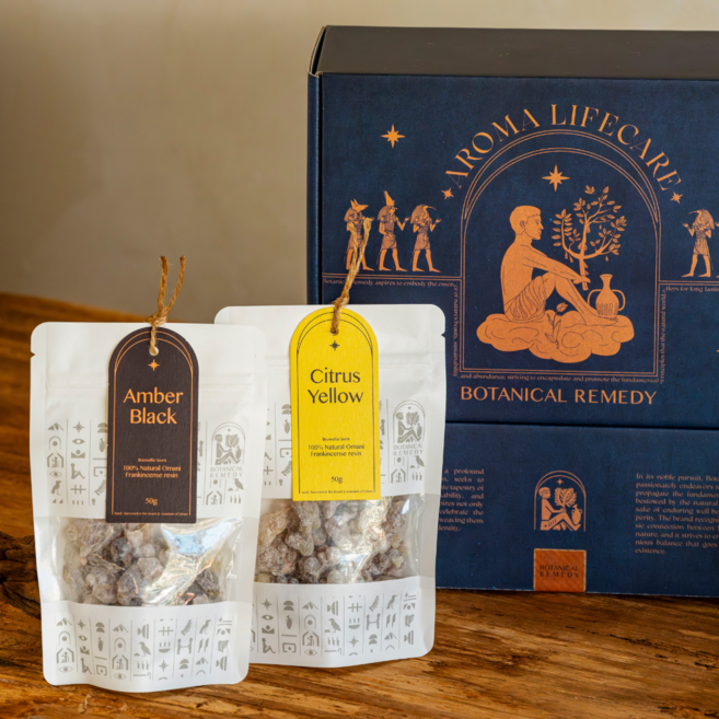 보타니컬레메디 천연 인센스 아로마 프랑킨센스 레진 선물세트 (옐로우 블랙 그린) 택1, 50g, 1개, 시트러스 옐로우, 은은한 발향(추천)