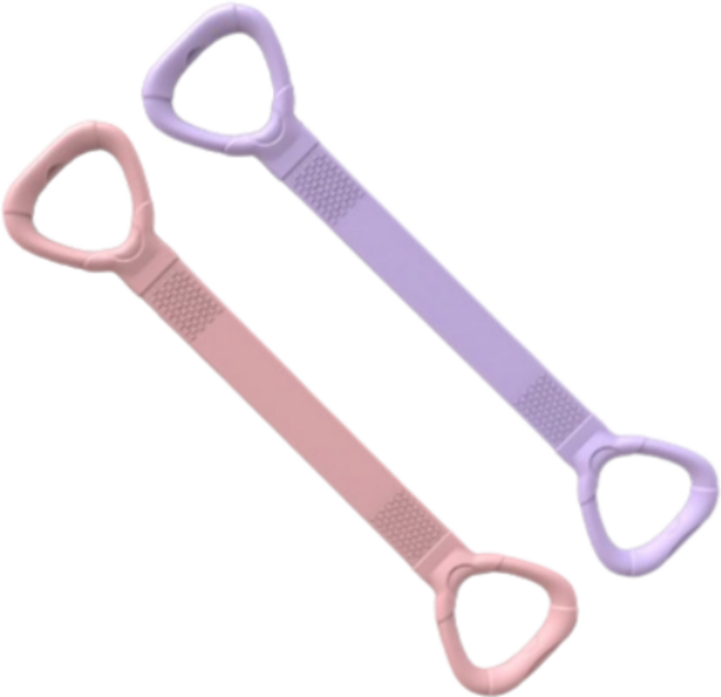 바이블굿즈 요가 운동 어깨운동 고관절 스트레칭 밴드, 2개, 밀레니얼 핑크+라일락 퍼플