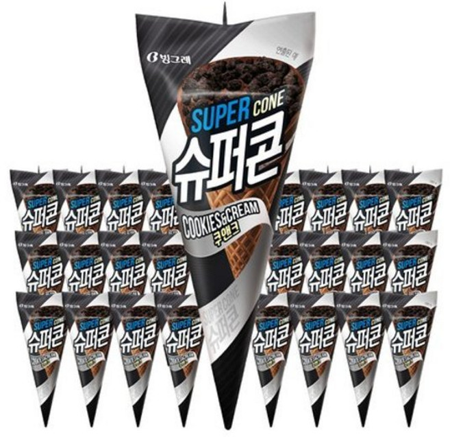 빙그레 슈퍼콘 아이스크림 24개 쿠앤크 787348