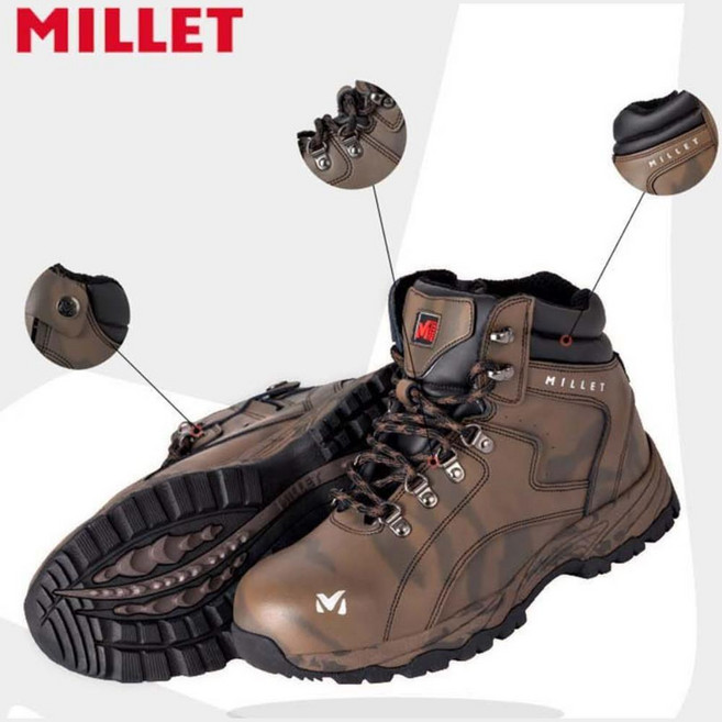 발목 지퍼 가죽 현장 안전화 작업화 밀레 건축 신발 창고 공사장 발보호