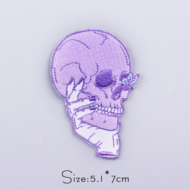 와펜 자수 패치 열접착 빈티지 캐릭터 명품와펜 펑크해골 옷에 에 철 의류 스티커에 대한 수 놓은 오랑우탄 아플리케 스트라이프