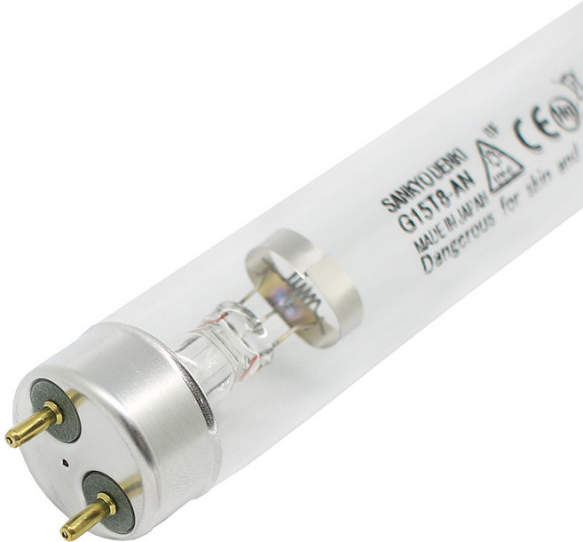 산쿄 자외선 살균램프 G15T8 15W, 1개, 기타색
