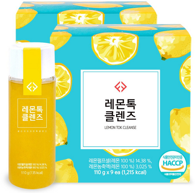 레몬톡클렌즈 해독주스, 110g, 18개