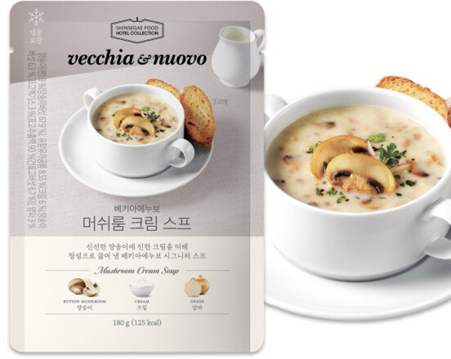 [베키아에누보] ■ 크림스프 8팩(포테이토 4팩+머쉬룸 4팩), 180g, 8개