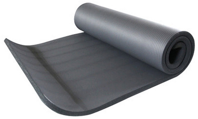 아이워너 NBR 와이드 요가매트 20mm+요가볼증정, 다크그레이, 1개