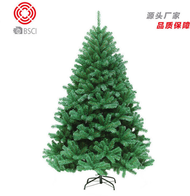 加密PVC聖誕樹 家居擺件, 90cm/90T 塑料腳, 1個