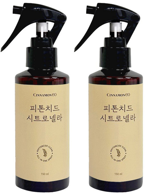 시나몬이오 피톤치드 시트로넬라 스프레이, 150ml, 2개
