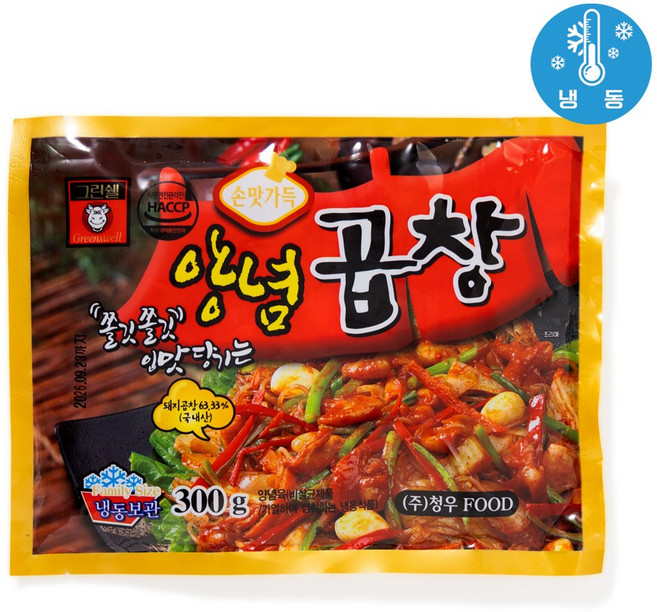 [맛난꼬꼬] 양념 곱창(300g)(냉동), 1개, 300g