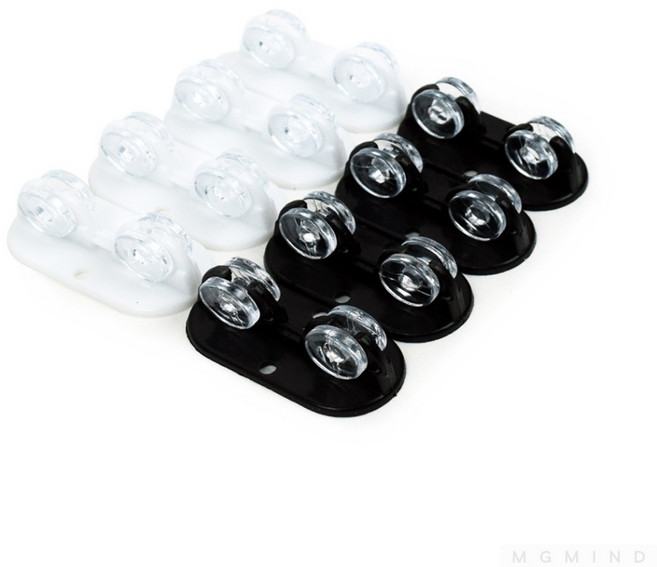 미니바퀴 4개입 소형바퀴 미니캐스터, 블랙